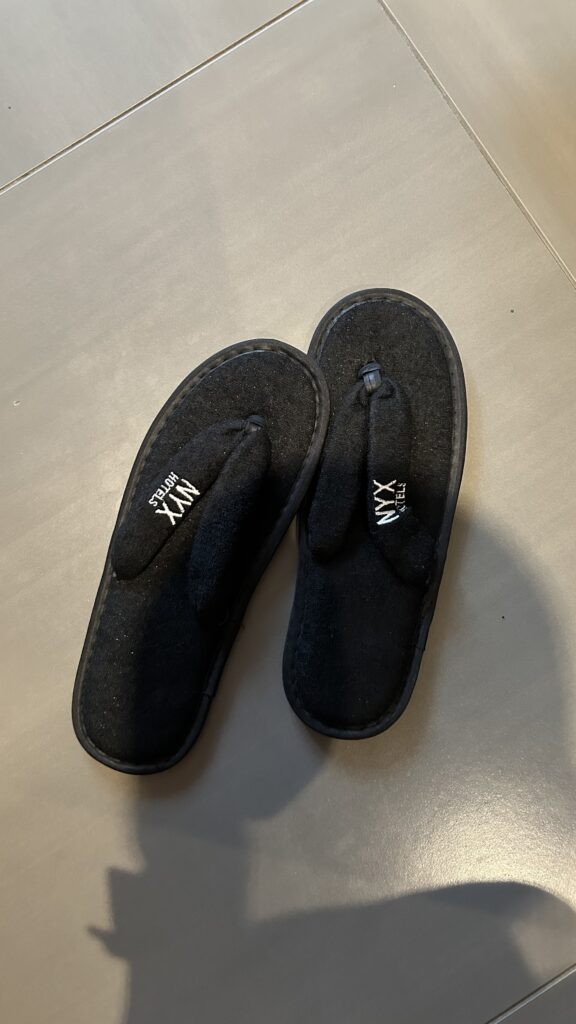 NYX Hotel Milan Review (2026): Is This the Best Hotel Near Milano Centrale? Complimentary slippers at NYX Hotel Milan