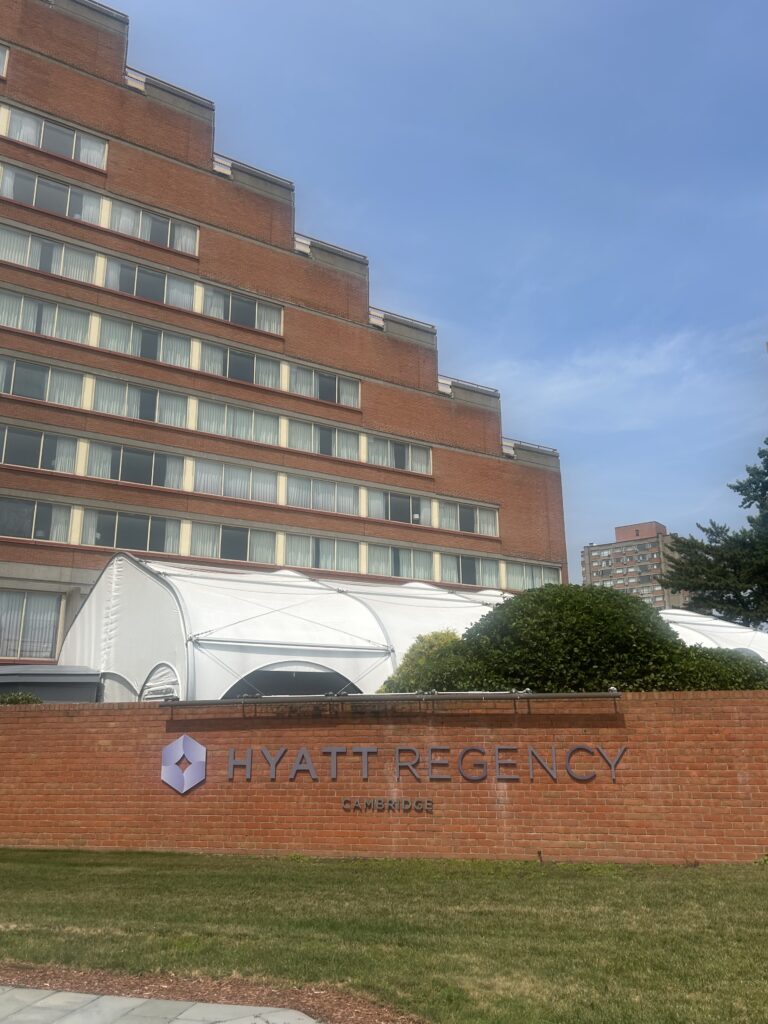 Hyatt Regency Boston Cambridge Review: Perfect for Harvard, MIT, and Boston University Visits Hyatt Regency Boston Cambridge hotel exterior along the Charles River