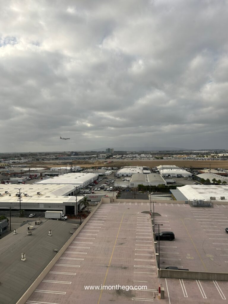 Honest Review of The Westin Los Angeles Airport: Rooms, Breakfast & Free Shuttle Airplane view from guest room window at The Westin Los Angeles Airport