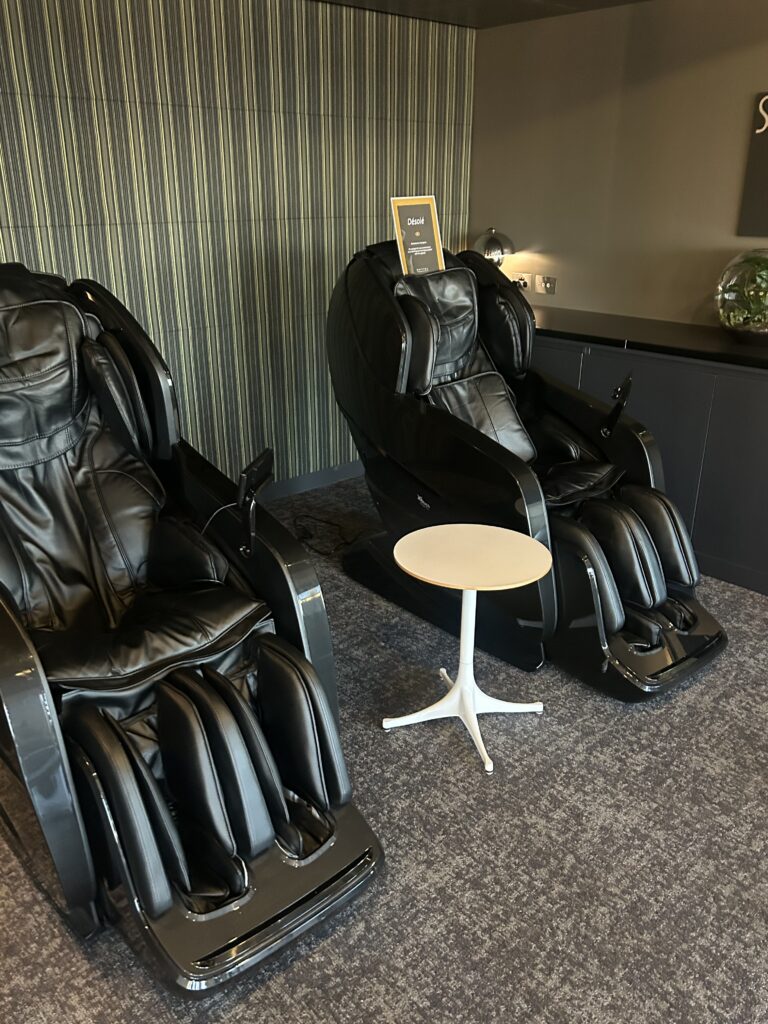 Sofitel Melbourne on Collins: The Ultimate Luxury Stay in Melbourne CBD Complimentary massage chair with city view in Sofitel Melbourne gym